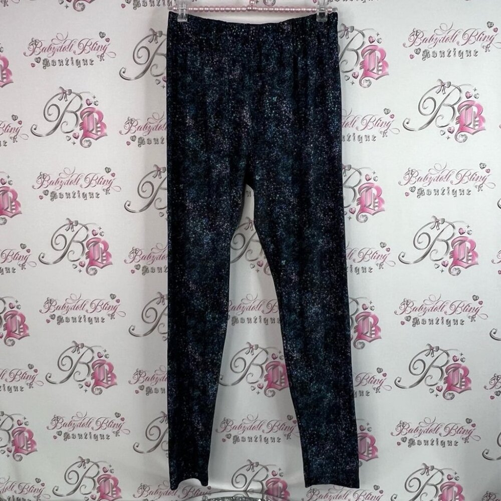 Sweetlegs leggings tights splatter 🫟 Galaxy Print Leggings pink blue black